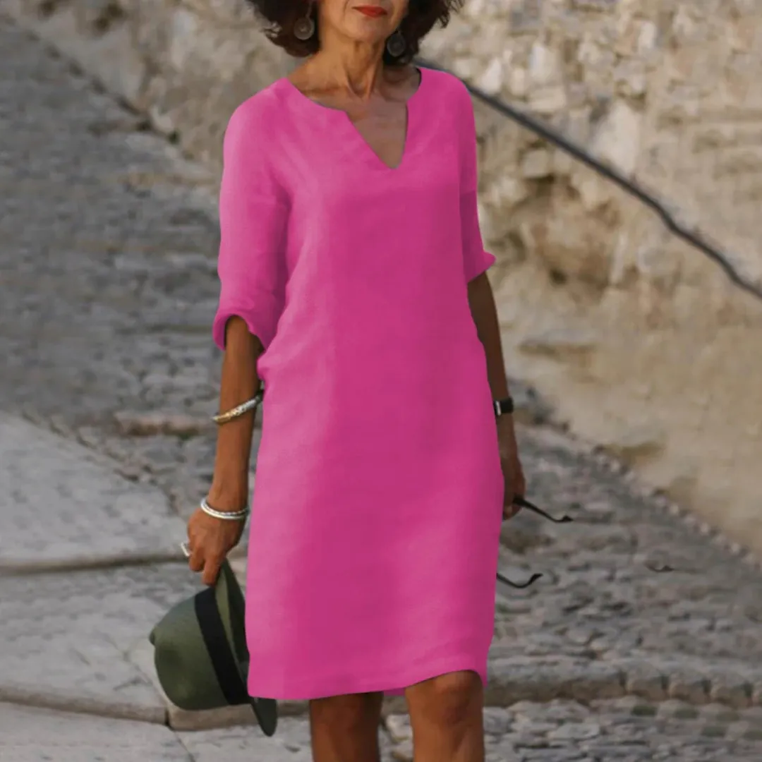 Women's Casual V-Neck Summer Dress | Mini