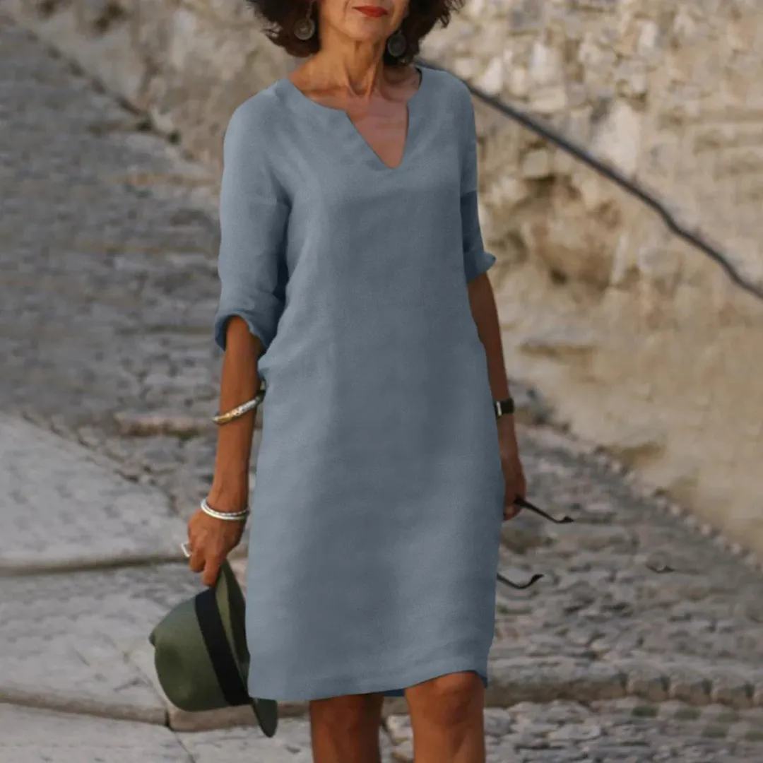 Women's Casual V-Neck Summer Dress | Mini