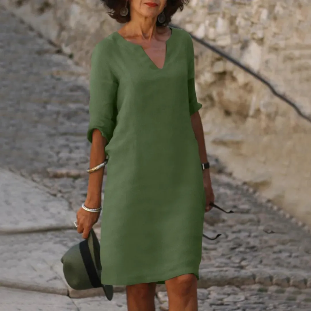 Women's Casual V-Neck Summer Dress | Mini