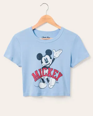 Women's Mickey Wave Baby Tee