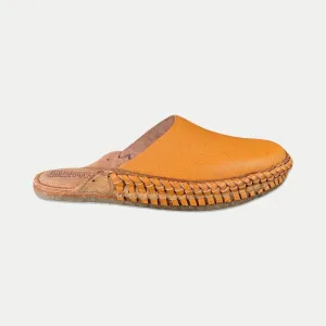 Women's Soft Solid City Slide in Turmeric