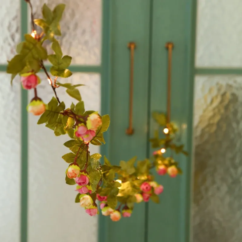Woowooh LED Solar Copper Wire Garden Plant Rattan Light