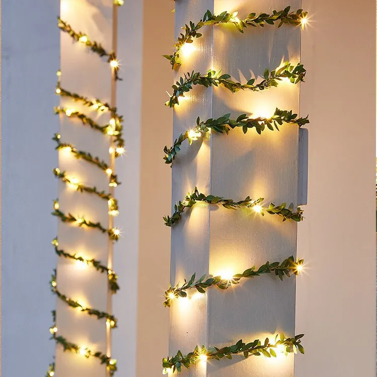 Woowooh LED Solar Copper Wire Garden Plant Rattan Light